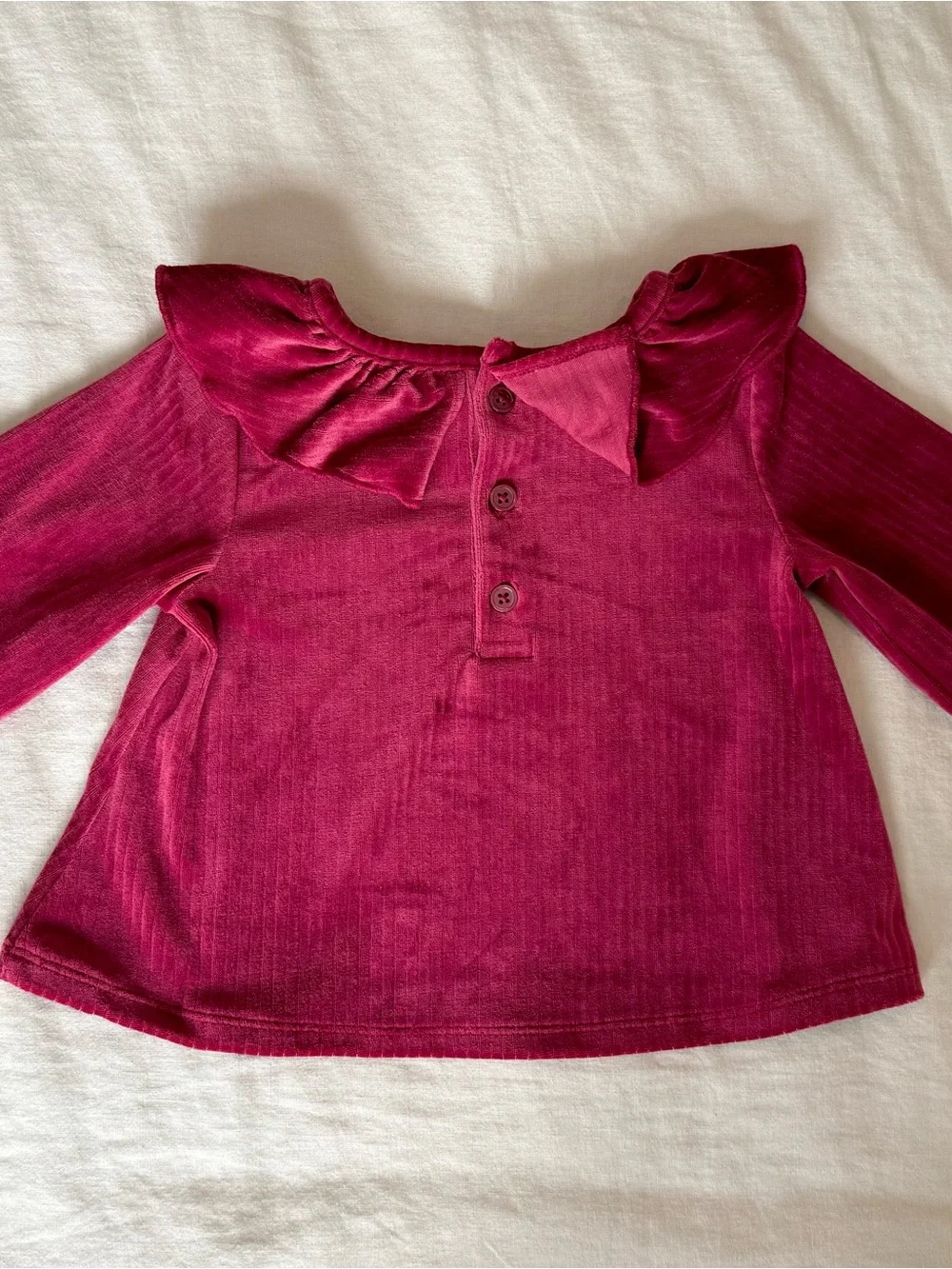 Carter's Baby Girl 3 Pc Set Ruffle Long Sleeve Tunic Top Bloomers Bow Tights 18M